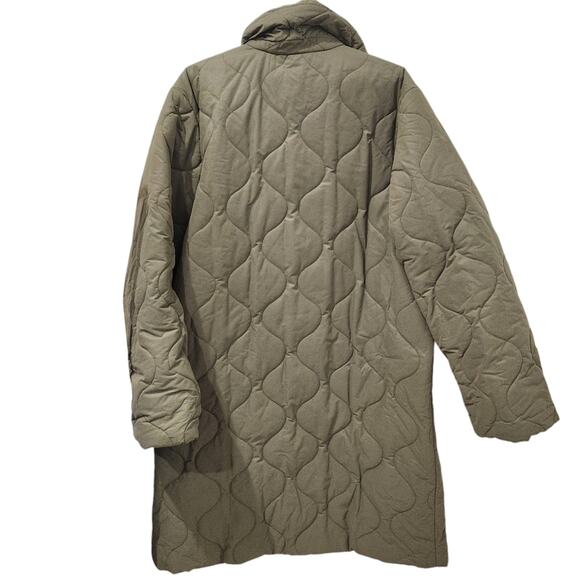 APC button front quilted green coat size XL - Picture 5 of 8
